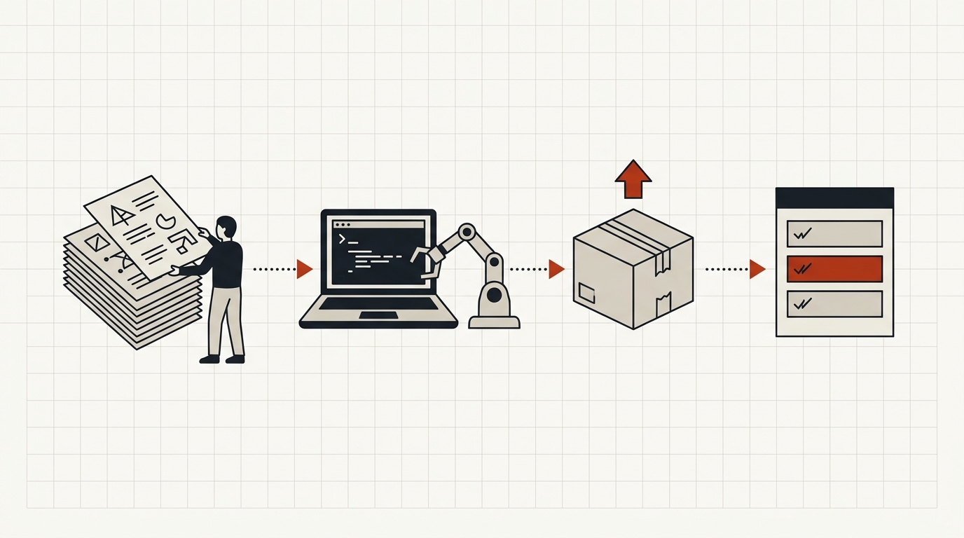 A four-step flow: pick a problem, solve it in a terminal with an agent, submit, get a score